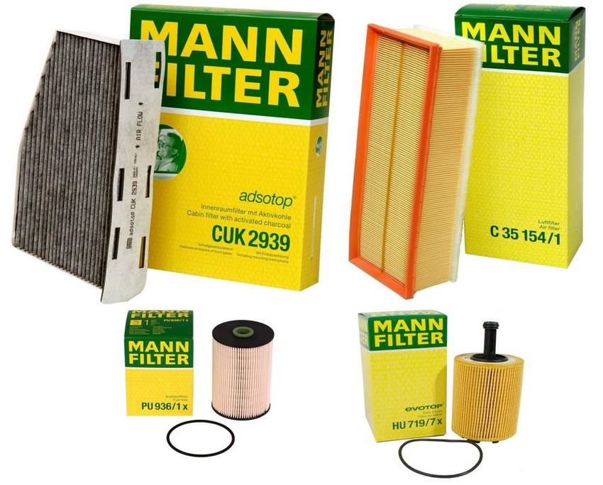 VW Filter Service Kit 1K1819653B - MANN-FILTER 1647895KIT